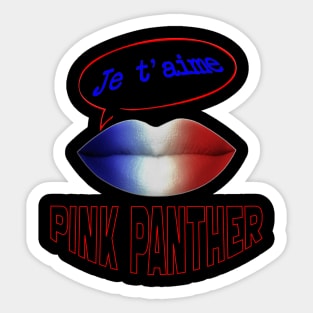 FRENCH KISS JE T'AIME PINK PANTHER Sticker